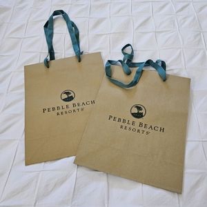 Pebble Beach Resorts paper gift bags (2l
